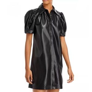 Alice + Olivia Jem Faux Leather Dress